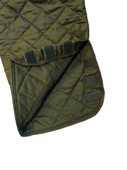 Vintage 1970s-1980s Dutch Army green quilted liner trousers pants thermal winter cold weather
