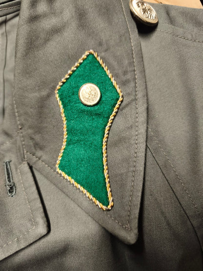 Vintage 1980s Austrian Army raincoat military coat trenchcoat trench various insignia mac mackintosh