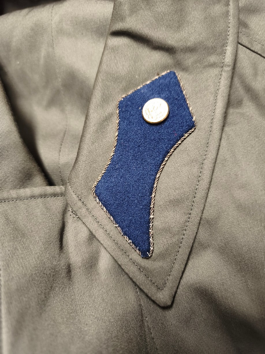 Vintage 1980s Austrian Army raincoat military coat trenchcoat trench various insignia mac mackintosh