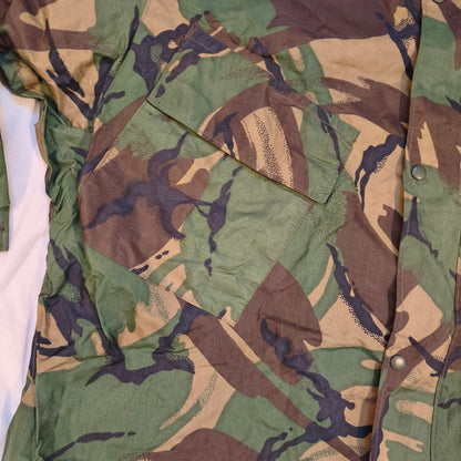 Authentic British Army waterproof Parka military coat jacket DPM camouflage raincoat rain gear camo vinyl woodland snaps