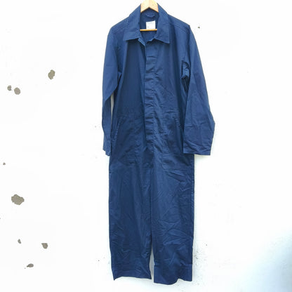 Vintage Dutch army black mechanics boiler suit coverall combi overall military jumpsuit overall