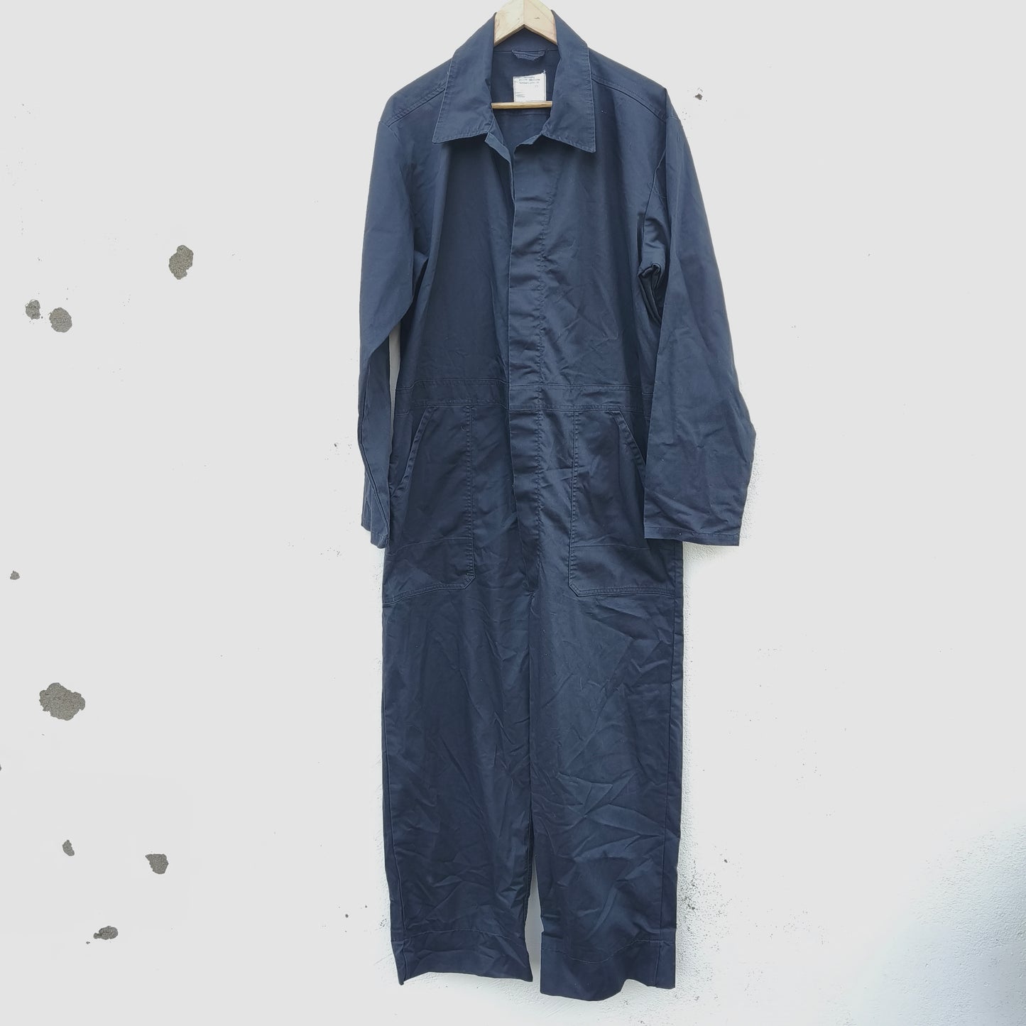 Vintage Dutch army black mechanics boiler suit coverall combi overall military jumpsuit overall