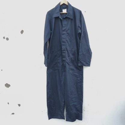 Vintage Dutch army black mechanics boiler suit coverall combi overall military jumpsuit overall