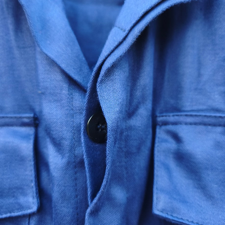 New Vintage 1970s-1980s Dutch blue cotton mechanics boiler suit coverall overall KLM aircrew airport groundstaff staff like denim Deadstock