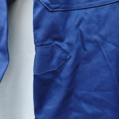 New Vintage 1970s-1980s Dutch blue cotton mechanics boiler suit coverall overall KLM aircrew airport groundstaff staff like denim Deadstock