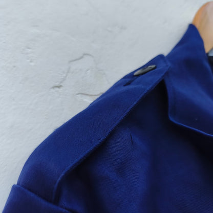 New Vintage 1970s-1980s Dutch blue cotton mechanics boiler suit coverall overall KLM aircrew airport groundstaff staff like denim Deadstock