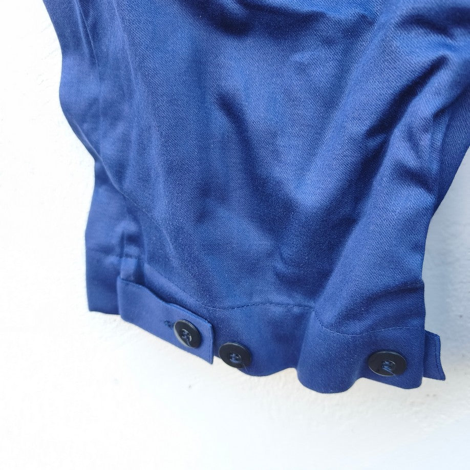 New Vintage 1970s-1980s Dutch blue cotton mechanics boiler suit coverall overall KLM aircrew airport groundstaff staff like denim Deadstock