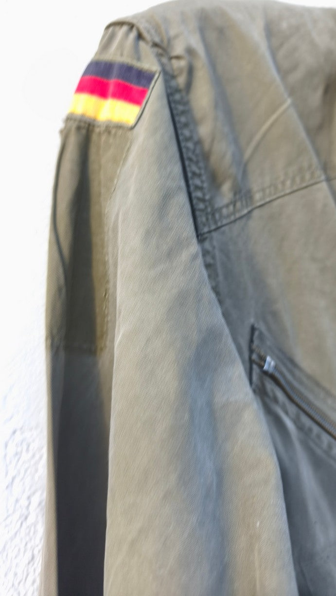 Repaired older model Vintage German army olive flight pilot suit coverall combi military airforce air force Bundeswehr luftwaffe fighter overall