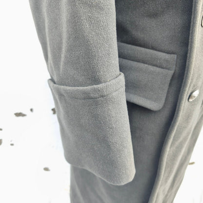 vintage Double breasted Austrian Army Gaberdine Wool blend Army Trenchcoat Greatcoat trench military overcoat coat no insignia