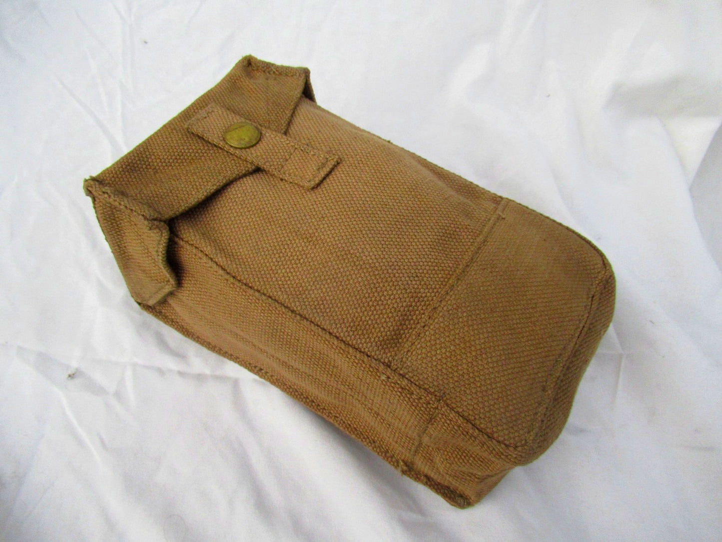 Vintage Italian army canvas magazine pouch ammo belt military ammunition cotton San Marco single pop button
