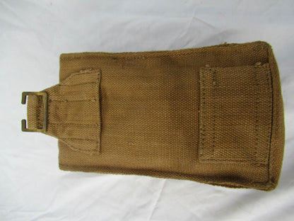 Vintage Italian army canvas magazine pouch ammo belt military ammunition cotton San Marco single pop button