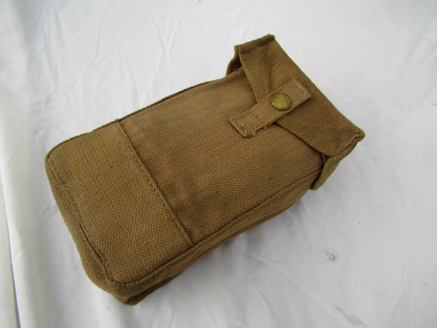Vintage Italian army canvas magazine pouch ammo belt military ammunition cotton San Marco single pop button
