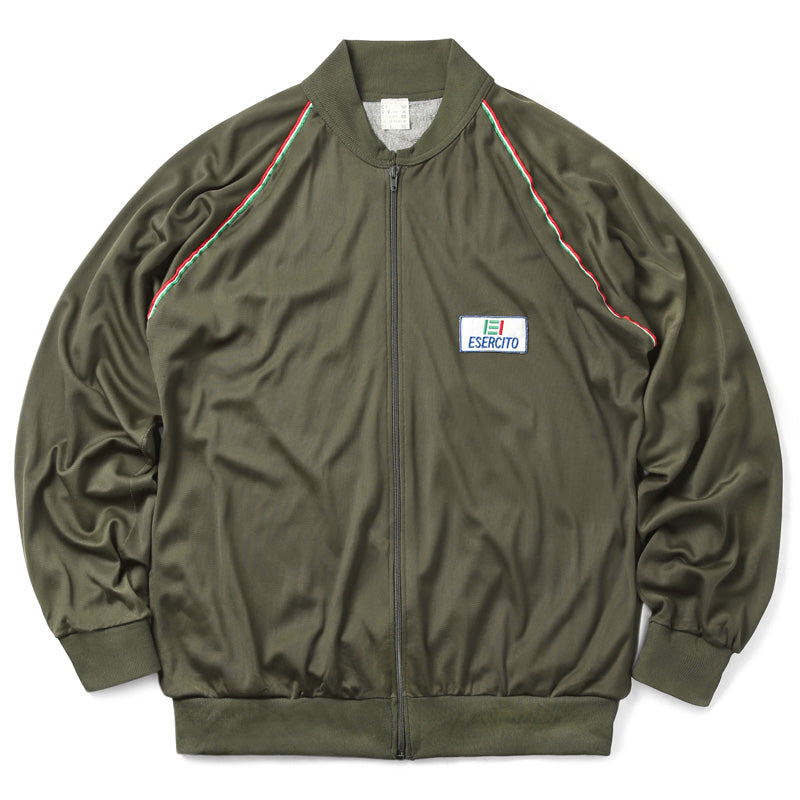 New Italian Army Training Tracksuit Top jacket coat women's hoody military sweatshirt vintage retro sports zip top