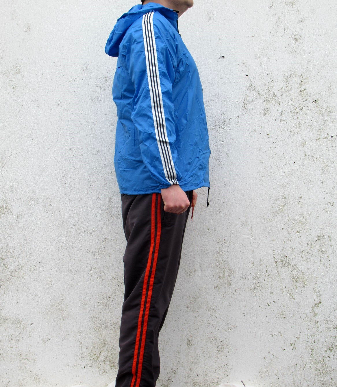 New Italian Army Sports raincoat coat jacket  waterproof windbreaker Parka military rain gear blue
