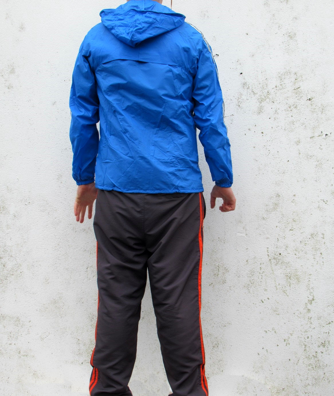New Italian Army Sports raincoat coat jacket  waterproof windbreaker Parka military rain gear blue