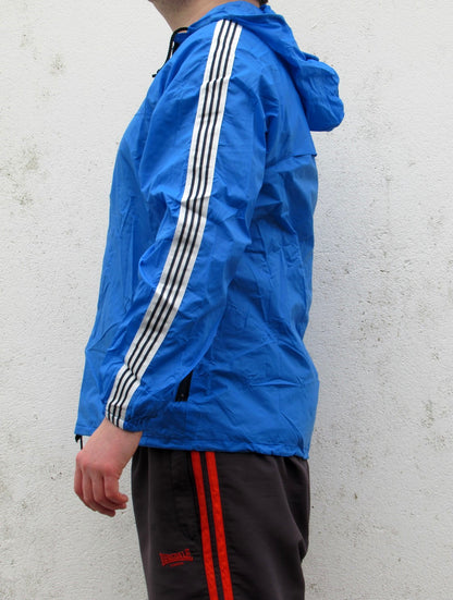 New Italian Army Sports raincoat coat jacket  waterproof windbreaker Parka military rain gear blue