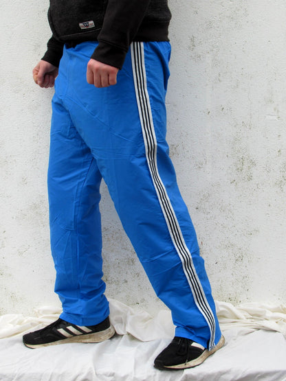 New Italian Army waterproof Training Tracksuit bottoms pants joggers military rain gear wet wetwear retro sports sky blue three stripes