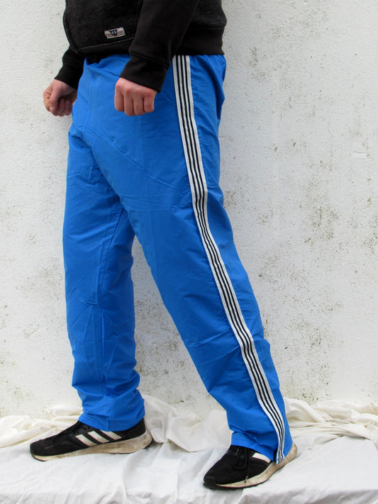 New Italian Army waterproof Training Tracksuit bottoms pants joggers military rain gear wet wetwear retro sports sky blue three stripes