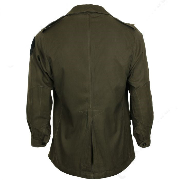 Vintage Italian Army field jacket olive khaki military no elastic