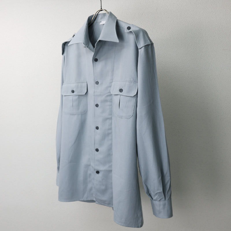 New vintage 1980s Italian Guardia di Finanza wool shirt military army deadstock