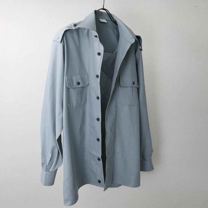 New vintage 1980s Italian Guardia di Finanza wool shirt military army deadstock
