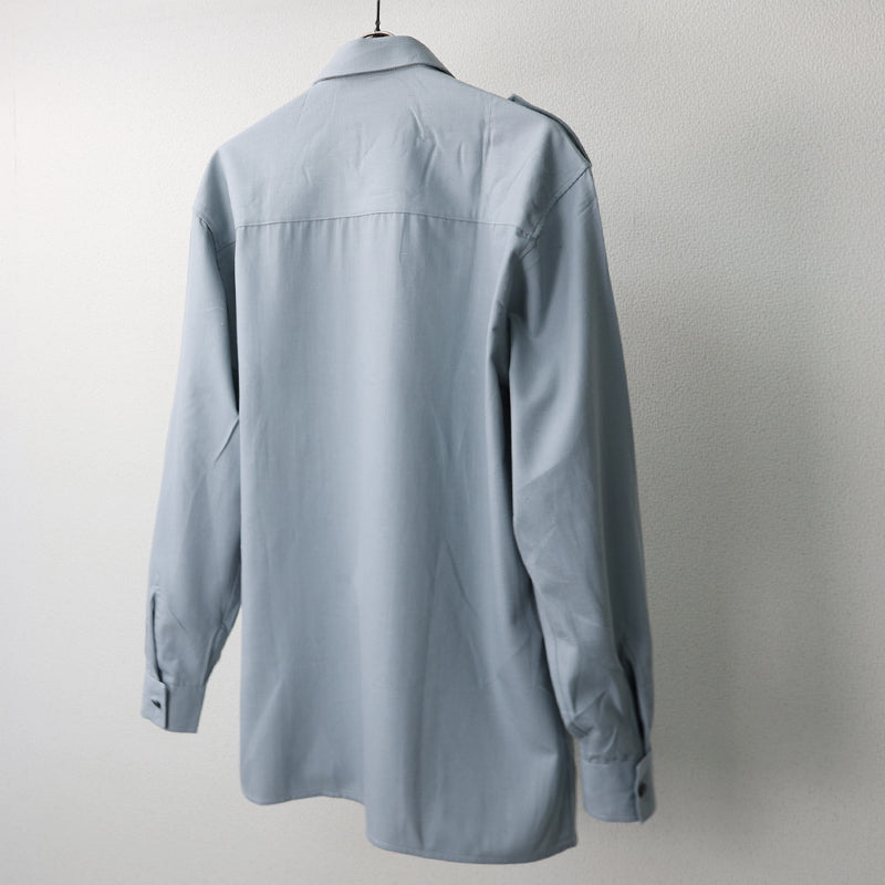 New vintage 1980s Italian Guardia di Finanza wool shirt military army deadstock