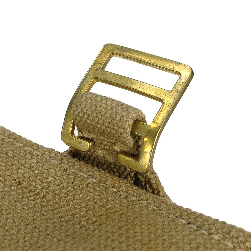 Vintage Italian army canvas magazine pouch ammo belt military ammunition cotton San Marco leather