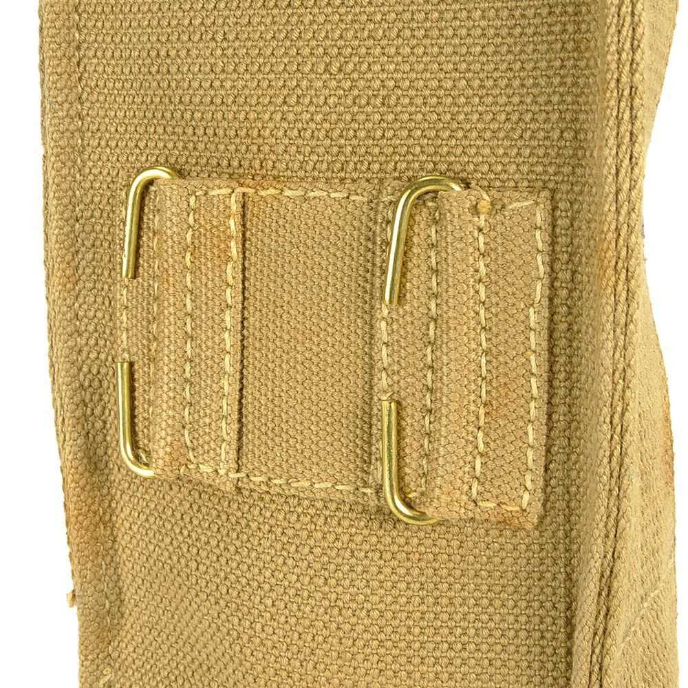 Vintage Italian army canvas magazine pouch ammo belt military ammunition cotton San Marco leather
