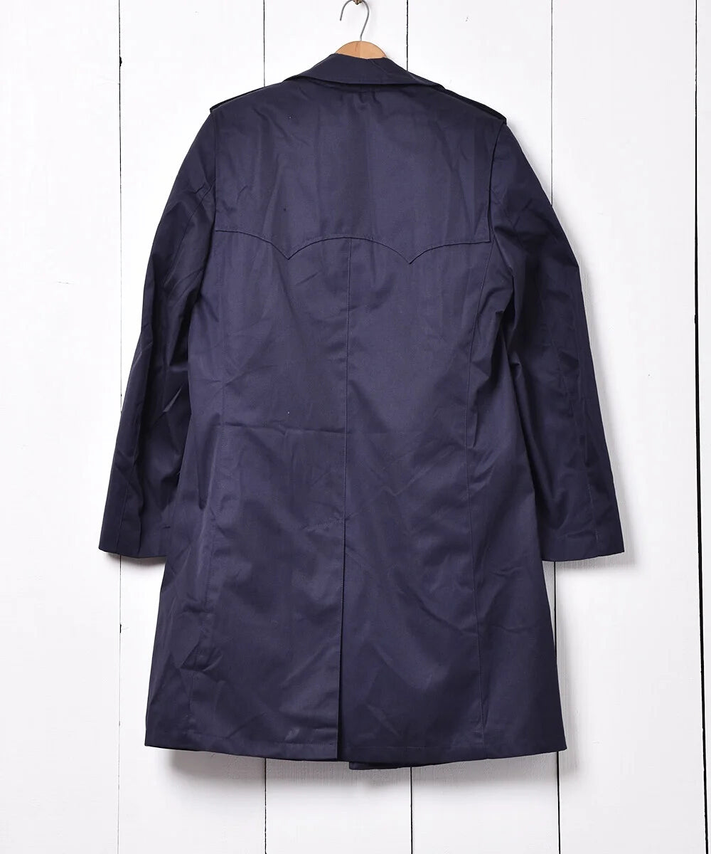 Vintage Italian Navy Army trenchcoat greatcoat mac mack macintosh coat raincoat overcoat