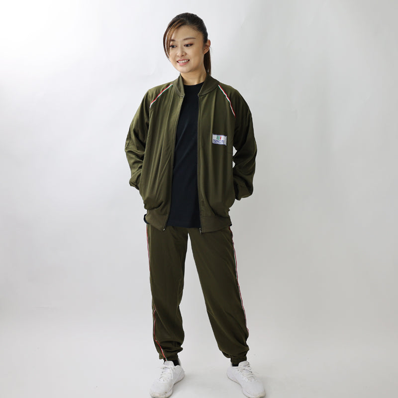 New Italian Army Training Tracksuit Top jacket coat women's hoody military sweatshirt vintage retro sports zip top