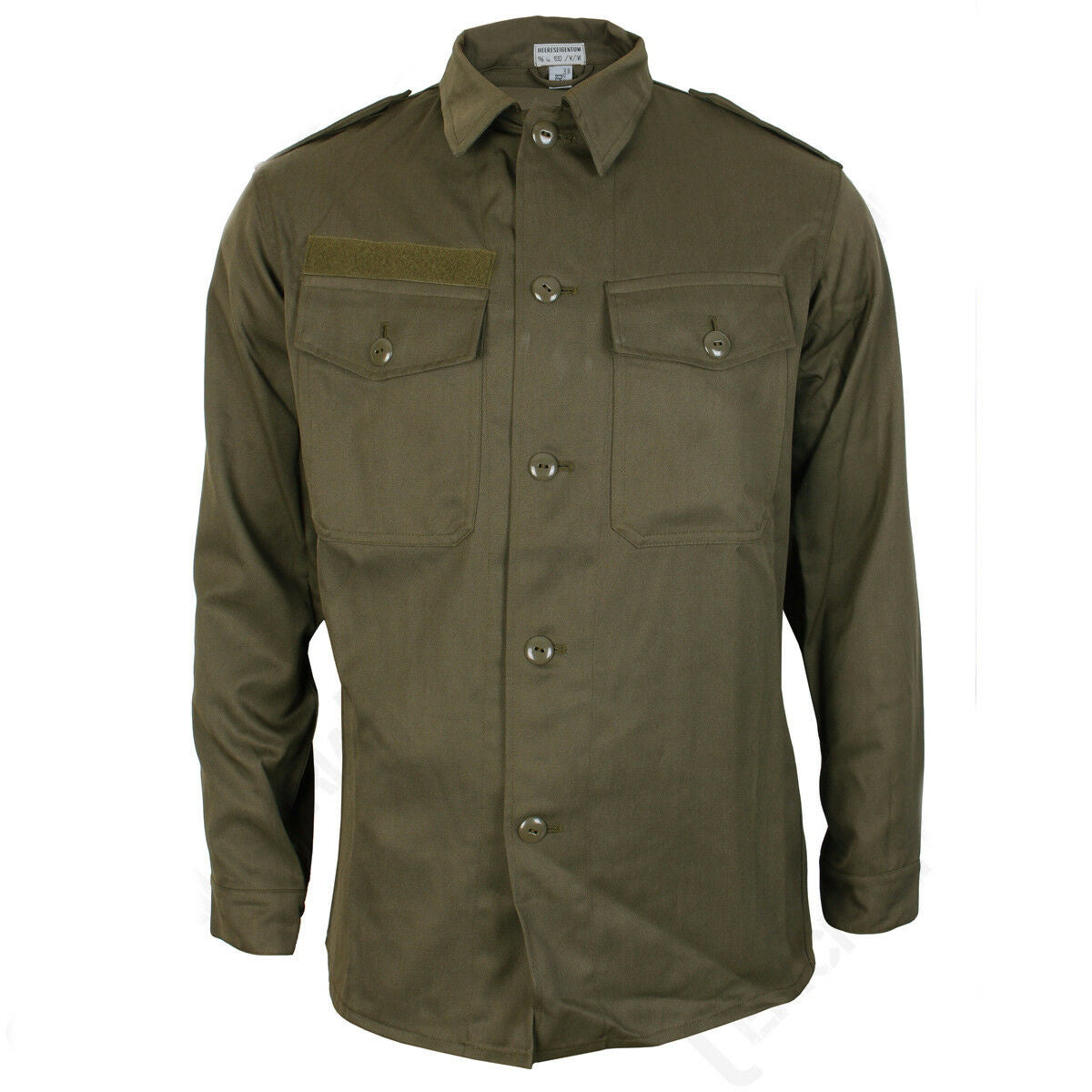 New vintage Austrian army fieldshirt shirt olive khaki military unissued