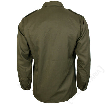 New vintage Austrian army fieldshirt shirt olive khaki military unissued