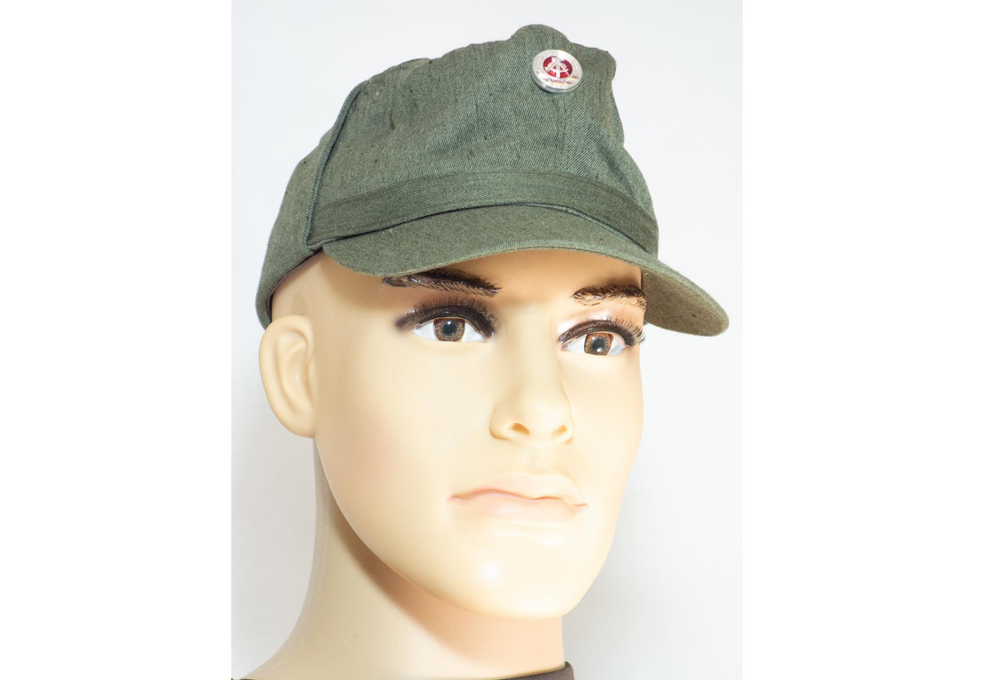 Vintage East German Kampfgruppen peaked cap hat army military communist Soviet DDR NVA MDI