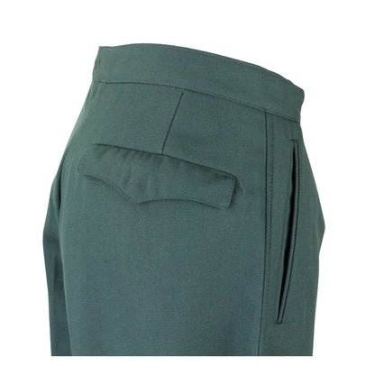 Unissued Vintage East German teal green dress breeches trousers pants communis DDR military Soviet Era jodhpurs riding VOPO volkspolizei