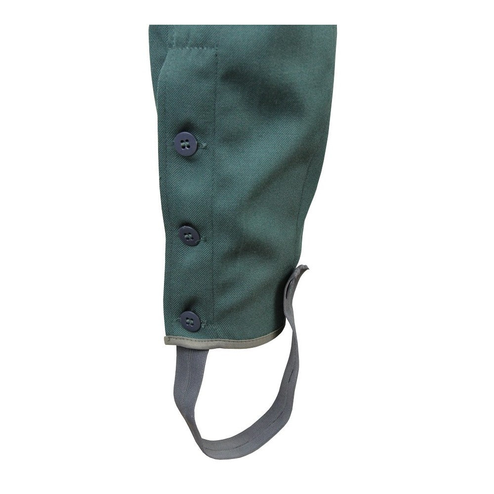 Unissued Vintage East German teal green dress breeches trousers pants communis DDR military Soviet Era jodhpurs riding VOPO volkspolizei