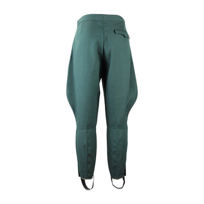 Unissued Vintage East German teal green dress breeches trousers pants communis DDR military Soviet Era jodhpurs riding VOPO volkspolizei