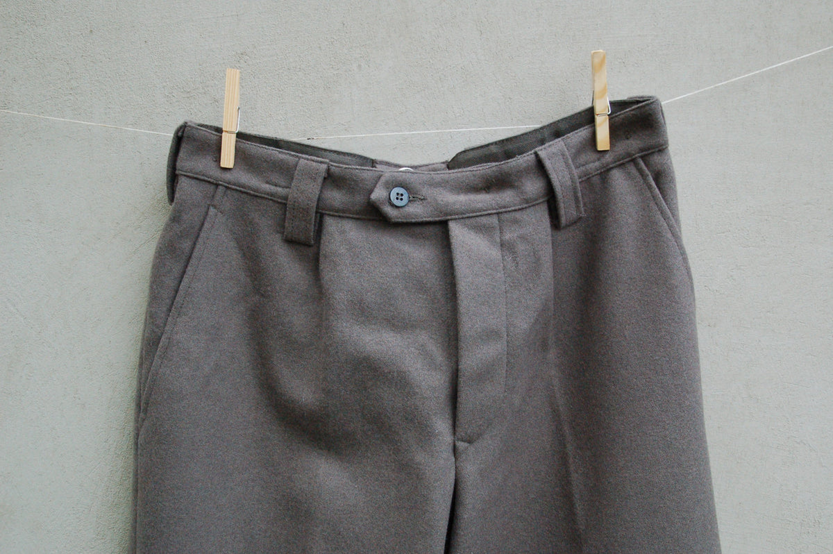 Unissued Vintage East German grey wool dress trousers pants communist NVA DDR GDR military bottoms Soviet Era w