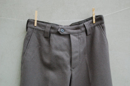 Unissued Vintage East German grey wool dress trousers pants communist NVA DDR GDR military bottoms Soviet Era w