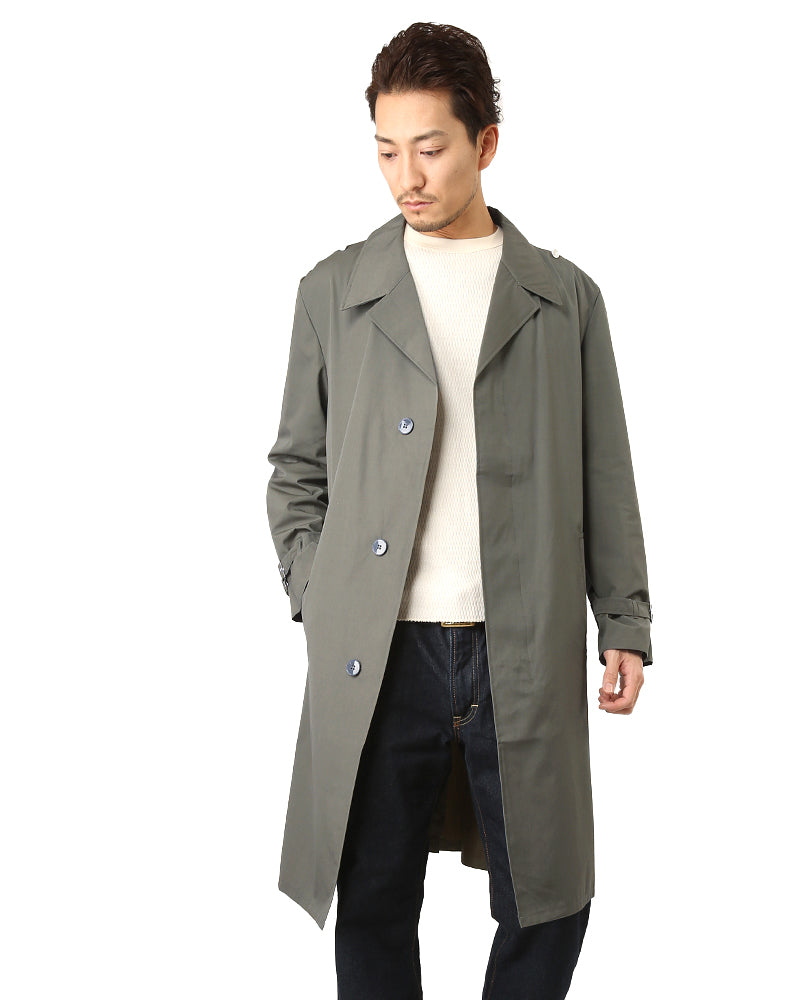 New Vintage 1980s East German army raincoat military coat trenchcoat NVA DDR GDR Unissued
