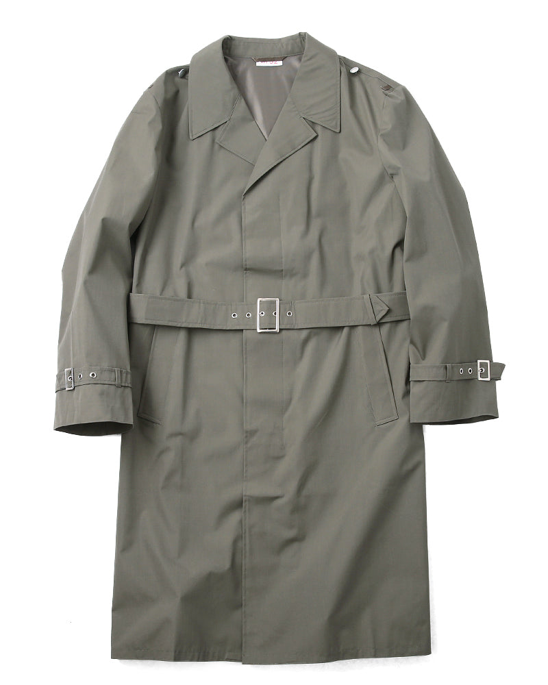 New Vintage 1980s East German army raincoat military coat trenchcoat NVA DDR GDR Unissued