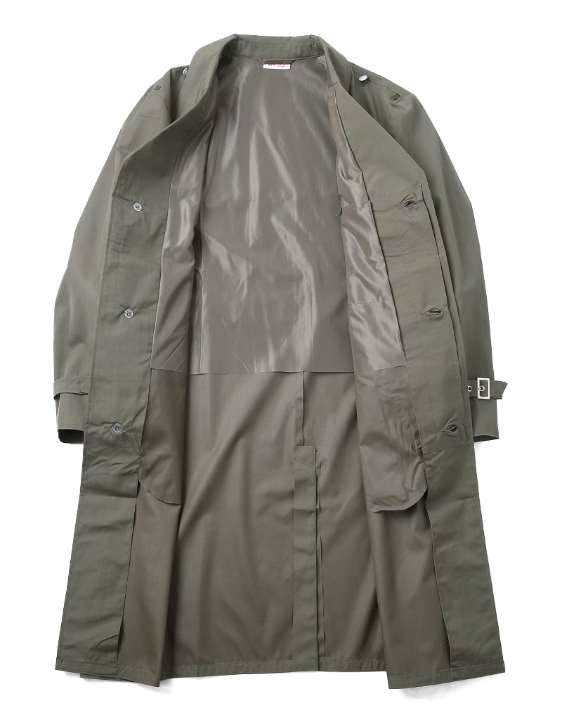 New Vintage 1980s East German army raincoat military coat trenchcoat NVA DDR GDR Unissued
