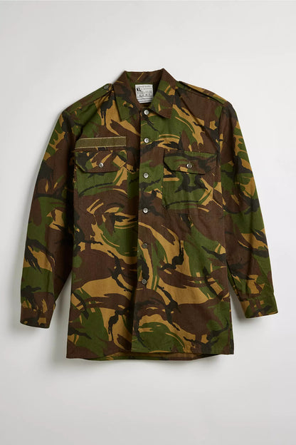 Unissued Dutch Army camo long sleeved shirt military camouflage DPM Holland Netherlands 1990s woodland