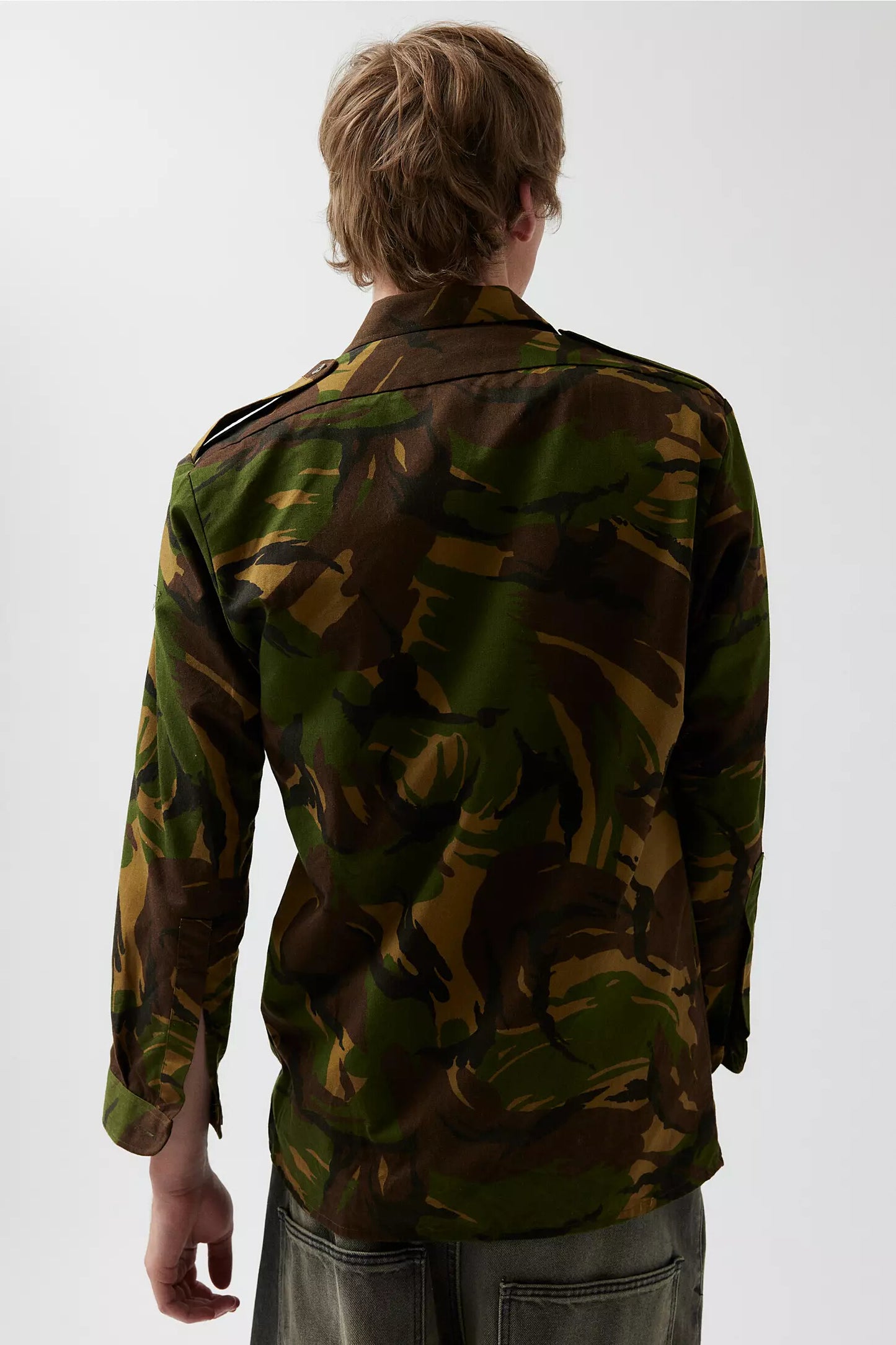 Unissued Dutch Army camo long sleeved shirt military camouflage DPM Holland Netherlands 1990s woodland