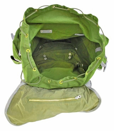 Authentic Norwegian army backpack rucksack bag military metal frame leather Alpine Mountain