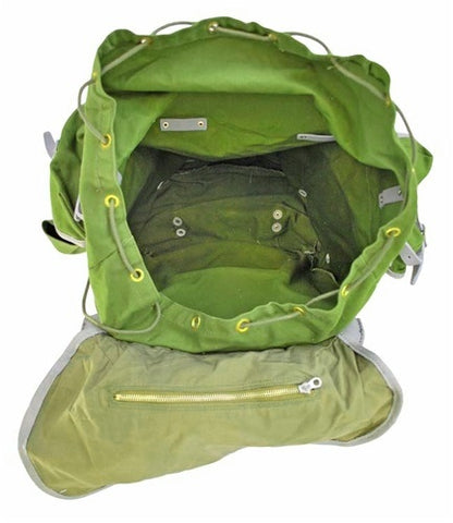 Authentic Norwegian army backpack rucksack bag military metal frame leather Alpine Mountain