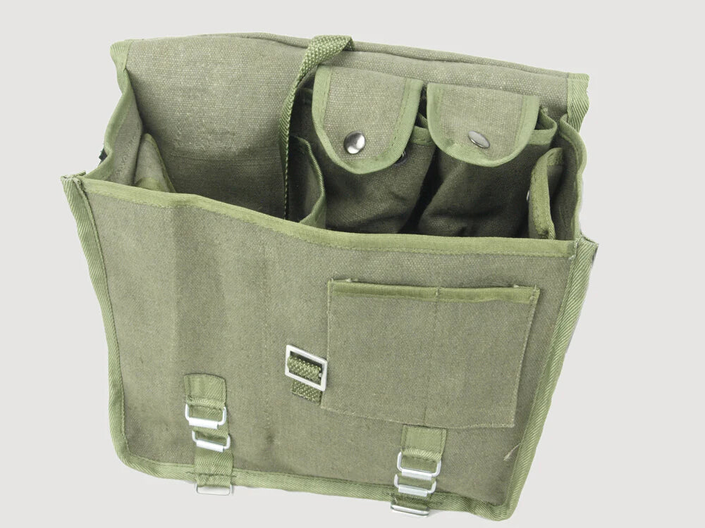 New Polish army canvas satchel bread bag carry fishing shoulder military unissued