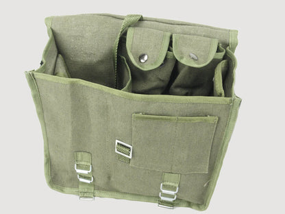 New Polish army canvas satchel bread bag carry fishing shoulder military unissued