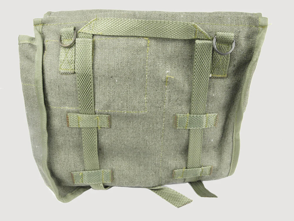 New Polish army canvas satchel bread bag carry fishing shoulder military unissued