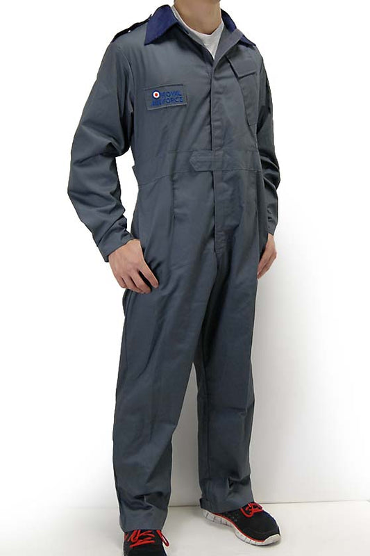 Vintage British Royal Air Force Overalls coveralls grey gray jumpsuit flight suit boilersuit tanker