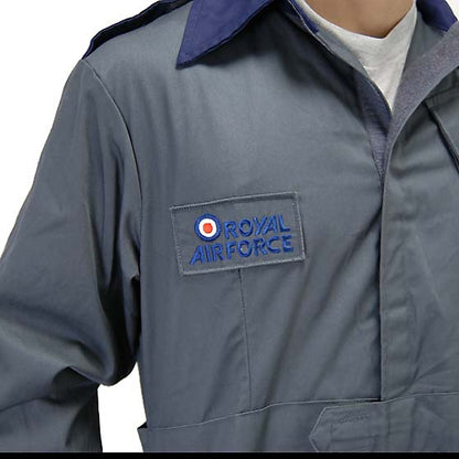 Vintage British Royal Air Force Overalls coveralls grey gray jumpsuit flight suit boilersuit tanker